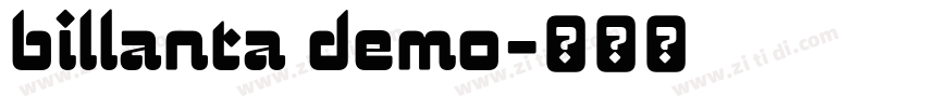 billanta demo字体转换